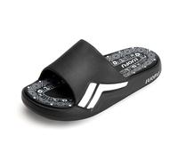 CLEIKS Sandali Donna in EVA Antitinta Scarpe Resistenti alle Macchie (Nero, 36 EU, SD9071)