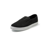 CLEIKS Scarpe Lazy Donna per Quattro Stagioni Scarpe di Tela Basse Senza Lacci Comode Scarpette (Nero,38EU,SD9525)