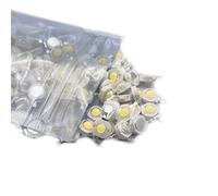 Cleiscry Chip LED ad alta potenza, 1/3 Watt, super intensità, SMD, componenti, diodo, lampada, perline, chip fai da te (50 pezzi, 1 W, bianco naturale (4000 K))