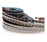 Cleiscry WS2811 WS2812B WS2813 WS2815 5050RGB striscia LED indirizzabile individualmente 30/60/144 pixel/LED/m nero/bianco PCB DC5V/12V (5V WS2813-144LEDs/m, 1M - IP67-black PCB)