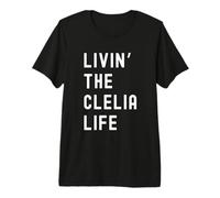 Clelia Che Vive la Vita di Clelia Nome Divertente Maglietta Premium