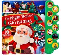 Clement C Moore The Night Before Christmas 10-Button Sound Bo (Libro di cartone)
