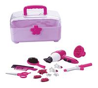 CLEMENT CLEMENTINE - Set per Capelli - Gioco di Imitazione - 102111 - Rosa - Plastica - Professione - Parrucchiere - Giocattolo per Bambini - Batterie Non Incluse - 10 cm x 8 cm - A Partire dai 3 Anni