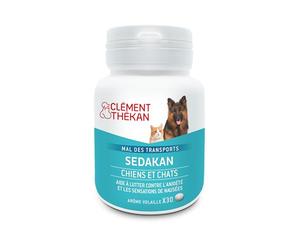 Clément Thékan - Alimento complementare Che Aiuta a combattere l'ansia e le sensazioni di nausea - Cani e Gatti - Sedakan 30 compresse
