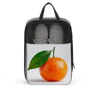 Clementine con una borsa per scarpe da golf con foglia verde per viaggi uso quotidiano custodia antipolvere per scarpe da golf