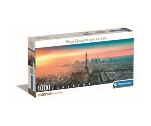 Clementoni - 1000p Panorama Paris - 98 x 33 cm - Con poster - Nouvo