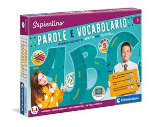 Clementoni - 11918 - Sapientino - Parole e Vocabolario - gioco educativo 7 anni per sviluppare lessico, gioco da tavolo, gioco per imparare le parole - Made in Italy