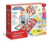 Clementoni - 12093 - Sapientino - Tappetone Elettronico - L'Orchestra Salterina, gioco educativo 2 anni, tappeto musicale bambini, tastiera pianoforte, elettronico luci e suoni