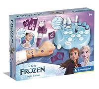 Clementoni-125 3 Disney Frozen 2-Magic Kit Temporanei, Banchetto con Penna per Tattoo, Gioco Creativo Tatuaggi Bambini 6 Anni, Cartone, Multicolore, Taglia Unica, 18721