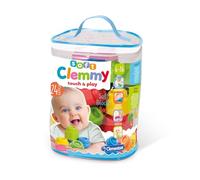 Clementoni - 14889 - Soft Clemmy - Sacca 24 Mattoncini - mattoncini morbidi lavabili, costruzioni per bambini