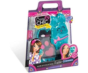 Clementoni - 15177 - Crazy Chic - Mini Trousse Coniglietto - trucchi bambina 6 anni+ , cosmetici per bambini testati e removibili con acqua - gioco creativo