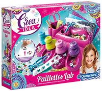 Clementoni - 15221 - Crea Idea - Paillettes Lab - Made in Italy - Gioco Creativo Bambina 7 Anni+ (Versione in Italiano)