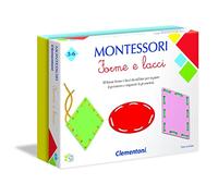 Clementoni - 16102 - Montessori - Forme e Lacci - Made in Italy - Gioco Montessori 3 Anni, Gioco educativo metodo montessoriano (Versione in Italiano)