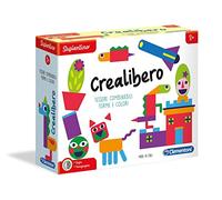 Clementoni - 16120 - Sapientino - Crea Libero - Tessere illustrate Forme e Colori - Gioco educativo 3 Anni - Made in Italy