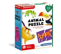 Clementoni - 16146 - Sapientino - Animal Puzzle, Progressive Puzzle Bambini, Gioco educativo 2 Anni Tessere illustrate - Play for Future - Made in Italy