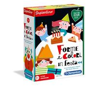 Clementoni - 16147 - Sapientino - Forme in Festa, Gioco educativo Bambini 2 Anni, Imparare Forme e Colori - Made in Italy - Play for Future, Cartone 100% Riciclato, Multicolore