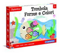 Clementoni - 16170 - Sapientino - Tombola Forme e Colori, Gioco educativo 2 Anni - tombola Bambini con Tessere a Incastro - Gioco per Imparare Forme e Colori - Made in Italy