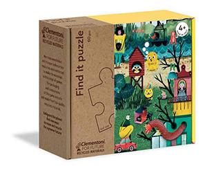 Clementoni - 16219 - Find It Puzzle - Into My Garden, puzzle bambini 4 anni, gioco educativo, puzzle bambini 60 pezzi - Made in Italy - Play For Future, cartone 100% riciclato