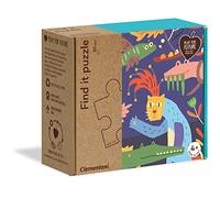Clementoni - 16221 - Find It Puzzle - Bungle in The Jungle, puzzle bambini 4 anni, gioco educativo, puzzle bambini 60 pezzi - Made in Italy - Play For Future, cartone 100% riciclato