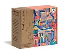 Clementoni - 16222 - Find It Puzzle - Sweetest City, puzzle bambini 4 anni, gioco educativo, puzzle bambini 60 pezzi - Made in Italy - Play For Future, cartone 100% riciclato