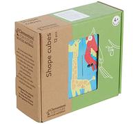 Clementoni - 16228 - Shapes Cubes - Animali, cubi impilabili per Bambini 12 Pezzi, Puzzle Bambini 4 Anni - Materiale 100% Riciclato - Play for Future - Made in Italy