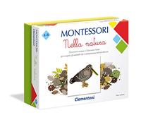 Clementoni 16247, Montessori, nella Natura, Made in Italy, Gioco Montessori 4 Anni, Gioco Educativo Metodo Montessoriano (Versione in Italiano), Tessere Illustrate