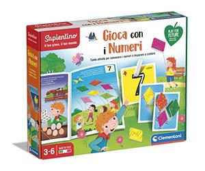 Clementoni - 16368 - Sapientino - Gioca con i Numeri, Gioco educativo 4 Anni per Imparare i Numeri, Sviluppo linguaggio - Materiali 100% riciclati - Play for Future - Made in Italy