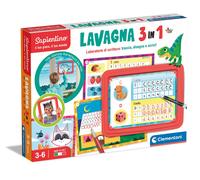 Clementoni - 16391 - Sapientino - Lavagna 3 in 1 - Lavagna con Piano Trasparente