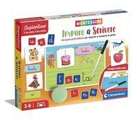 Clementoni - 16418 - Sapientino Montessori Imparo a Scrivere - Gioco Educativo 3 Anni (Versione in Italiano), Giochi Montessori, Made in Italy