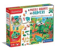Clementoni - 16652 - Sapientino - Il Puzzle Gigante Dei Numeri - Gioco Educativo Bambini Dai 3 Anni Per Imparare I Numeri, Puzzle Con Tessere Ad Incastro Sagomate (Gioco In Italiano), Made In Italy
