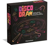 Clementoni 16704 Disco Draw Gioco da Tavolo con Lavagna Girevole e Sfide Creativ
