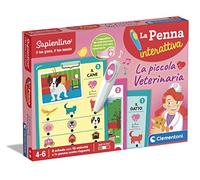 Clementoni - 16764 - Sapientino - La Piccola Veterinaria - Quiz, Schede attività e Penna Interattiva Parlante Animali, Gioco Educativo 4 Anni - Made in Italy