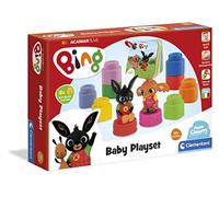 Clementoni - 17693 - Playset Bing con mattoncini Clemmy - mattoncini Morbidi - Personaggi Bing e libricino - Set Costruzioni morbide Bambini 18 Mesi - Made in Italy