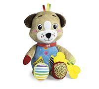Clementoni - 17759 - Pete the Puppy - Peluche Neonato, Giocattolo Bambini 0-36 Mesi - 100% Lavabile