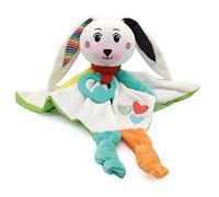 Clementoni Peluche Doudou Sweet Bunny – Copertina sicurezza neonato 0-36 mesi, 100% lavabile