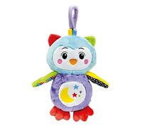Clementoni - 17801 - Good Night Owl - Peluche Neonato Interattivo, Luce Notturna, Luci E Suoni, Giocattolo Bambini 0-36 Mesi