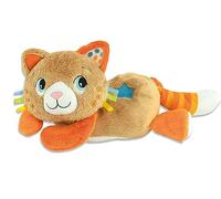 Clementoni - 17876 - Roby Ron Ron - Gatto Peluche Interattivo Che Simula Le Fusa, Melodie E Suoni Della Natura, Sviluppo Multisensoriale, Regalo Neonati, 100% Lavabile (In Italiano, Batterie Incluse)