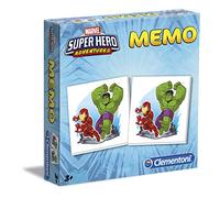 Clementoni - 18075 - Memo Games - Superhero Marvel Avengers, gioco di memoria e associazione, gioco educativo bambini 3 anni, gioco da tavolo per bambini - Made in Italy