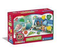 Clementoni - 18105 - Cocomelon Shapes Party - Gioco educativo per Imparare Forme Geometriche e Colori, flashcard, Gioco Cocomelon Bambini 2-4 Anni, Ecologico - Materiali riciclati, Made in Italy