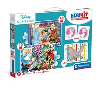 Clementoni - 18290 - Edukit 4 In 1 Disney Classics (30 And 48 Pieces Puzzle, Mem