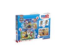 CLEMENTONI - 18291 - EDUKIT 4 IN 1 PAW PATROL CON UN PUZZLE DA 30 PEZZI E UNO DA 48, UN MEMO E SEI CUBI