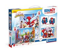 Clementoni - Puzzle EDukit Spidey e i suoi fantastici amici + cubo + promemoria - 1-39 Pezzi