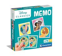 Clementoni - 18298 - Memo Disney Classics - Gioco Di Memoria E Associazione, Carte Da Accoppiare, Gioco Educativo Bambini 4 Anni, Gioco Di Carte, Gioco Da Tavolo Bambini, Made In Italy