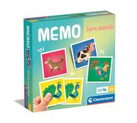 Clementoni - 18306 - Memo Farm Animals - Gioco Di Memoria E Associazione, Carte Da Accoppiare, Gioco Educativo Bambini 3 Anni, Gioco Di Carte, Gioco Da Tavolo Bambini, Made In Italy