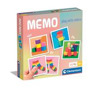 Clementoni - 18307 - Memo Play with colors - Gioco Di Memoria E Associazione, Carte Da Accoppiare, Gioco Educativo Bambini 3 Anni, Gioco Di Carte, Gioco Da Tavolo Bambini, Made In Italy
