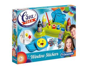 Clementoni 18536 Crea Idea Window Stickers Attacca e Stacca