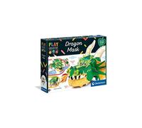 Clementoni Play Creative Big Mask Dragon, Made in Italy, Play for Future, Maschera Tridimensionale in Cartone, Gioco Creativo per Bambini dai 6 Anni, 18578