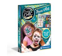 Clementoni - 18605 - Crazy Chic - Face Art, Cofanetto con Pittura per Il Viso - truccabimbi Kit - Trousse, Trucchi per Bambini, Cofanetto con Trucchi, Make up, Set Cosmetici per Bambini 6 Anni