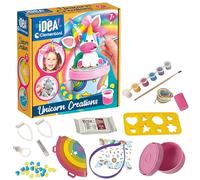 Clementoni - 18690 - Idea - Surprise Box - Rainbow & Unicorn - lavoretti creativi per Bambini 7 Anni, Kit Pittura per Bambini Tema Unicorno, 4 Diverse creazioni, Made in Italy