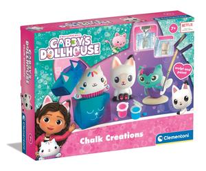 Clementoni 18798 Gabby'S Dollhouse Chalk Creations Game for Creating Plaster Scu